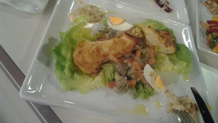 Šalát z hlivy ustricovitej.