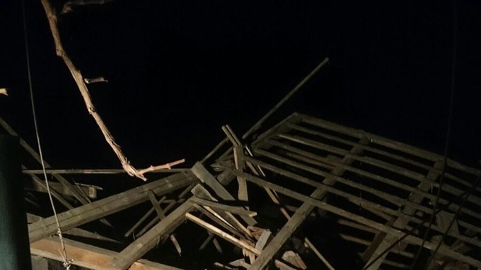 Prístavba rodinné domu po výbuchu.