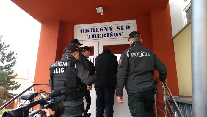 Sabastiano Vadala na súde, kde sa rozhodovalo o jeho väzbe.