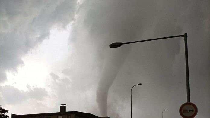 Tornádo v Hodoníne v Česku