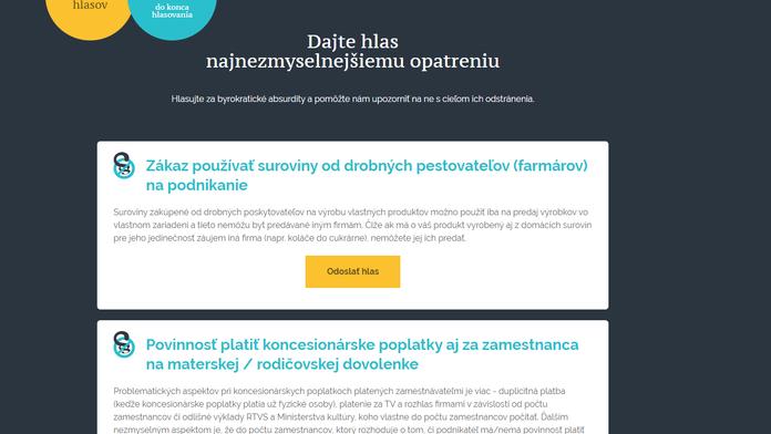 Byrokratický nezmysel roka.