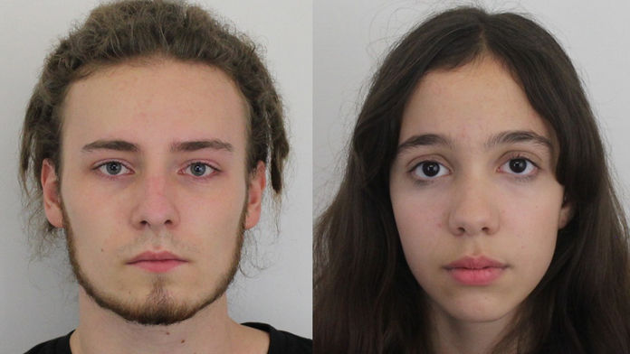 Na snímke Michaela a Adam, po ktorých polícia vyhlásila pátranie.