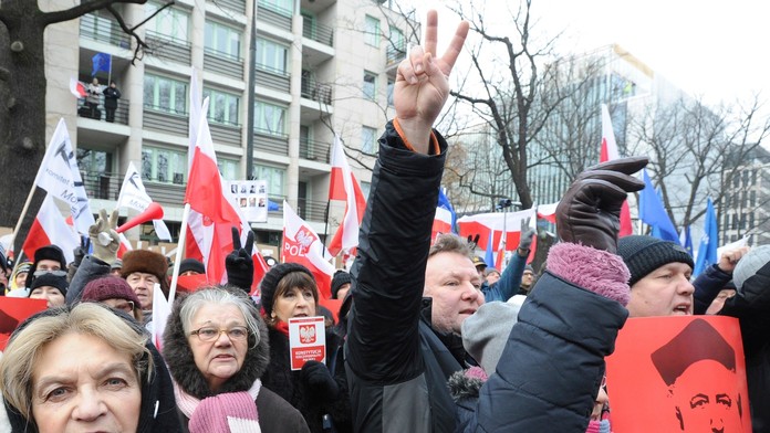 Demonštrácie v Poľsku.