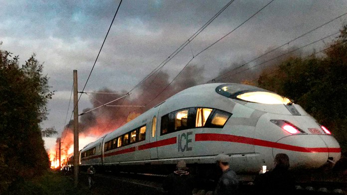 Horiaci vlak v Nemecku