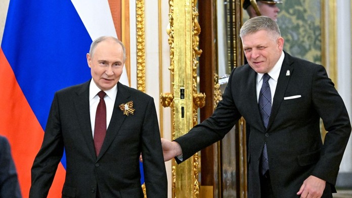 Robert Fico s Vladimirom Putinom.