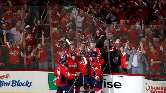 Radosť hráčov Capitals.