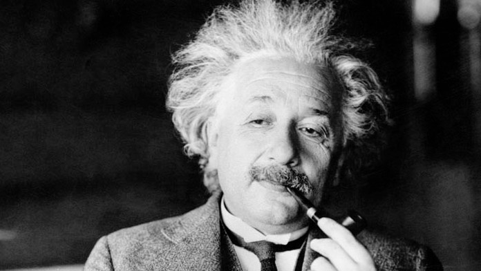 Fyzik Albert Einstein.