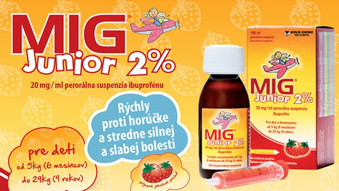 Mig Junior 2% - liek, ktorý sťahujú z trhu.
