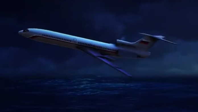 Animácia možného pádu lietadla.