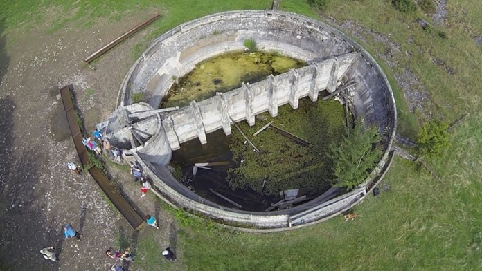 Nádrž na napájanie dobytka v Plešivci.