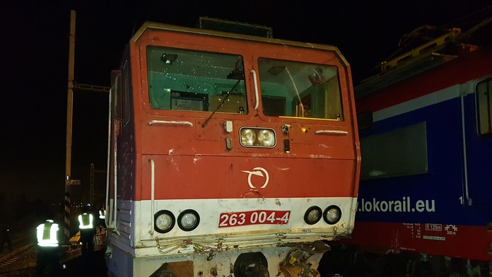 Nehoda vlakov v Pezinku.