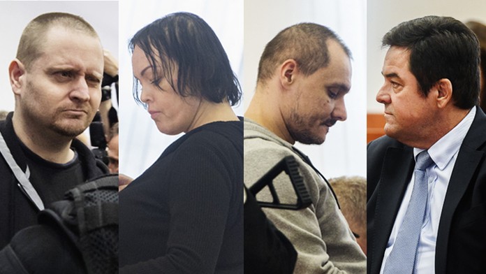 Alena Zsuzsová sa usmieva na predbežnom prejednaní obžaloby v prípade vraždy Jána Kuciaka a Martiny Kušnírovej.