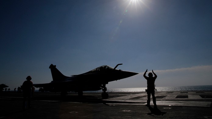 Lietadlová loď Charles de Gaulle na archívnej snímke.