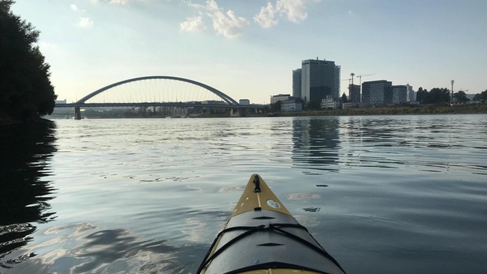 V Dunaji je málo vody.