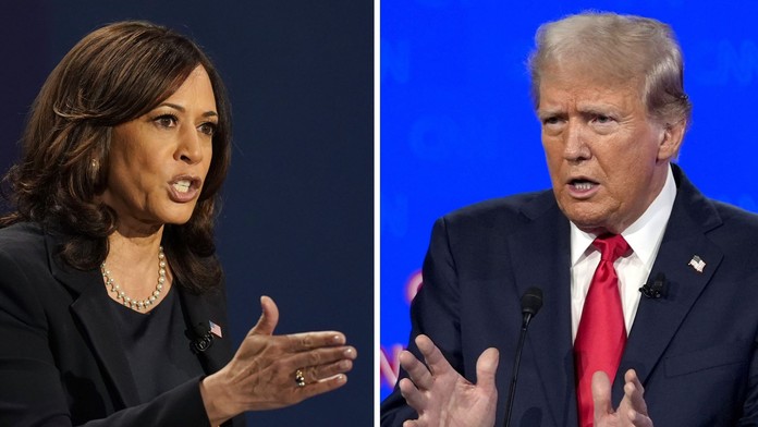 Kamala Harrisová a Donald Trump