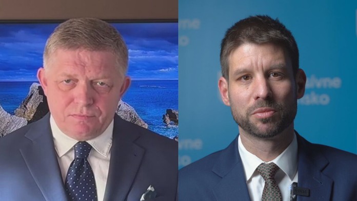 Robert Fico a Michal Šimečka