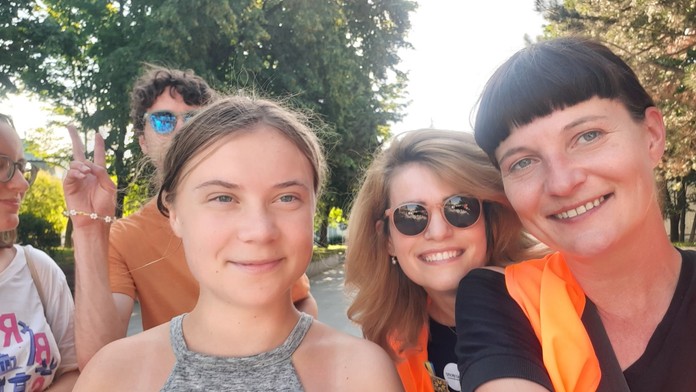 Na pochode za slobodu a demokraciu v Bratislave sa zúčastnila aj Greta Thunbergová