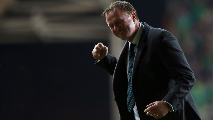 Tréner futbalovej reprezentácie Severného Írska Michael O´Neill na archívnej snímke.