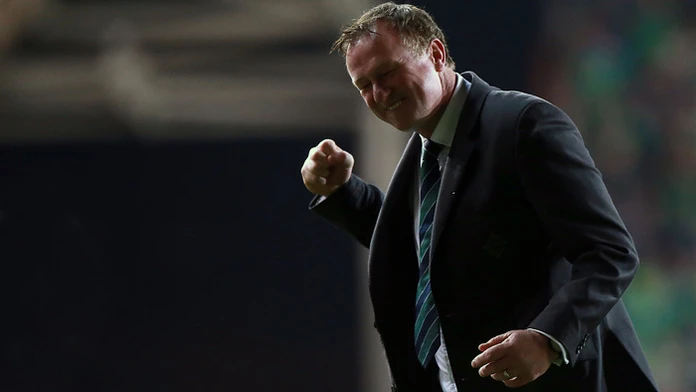 Tréner futbalovej reprezentácie Severného Írska Michael O´Neill na archívnej snímke.