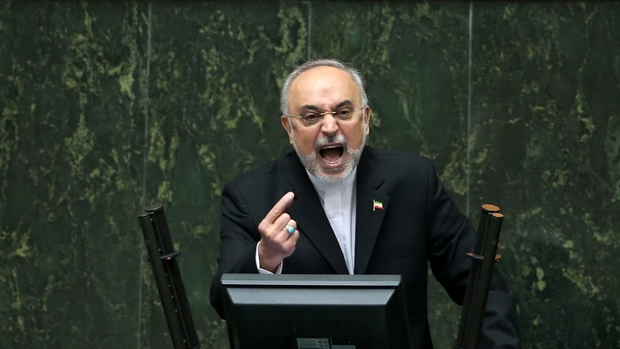 Šéf iránskej jadrovej agentúry Alí Akbar Salehí.