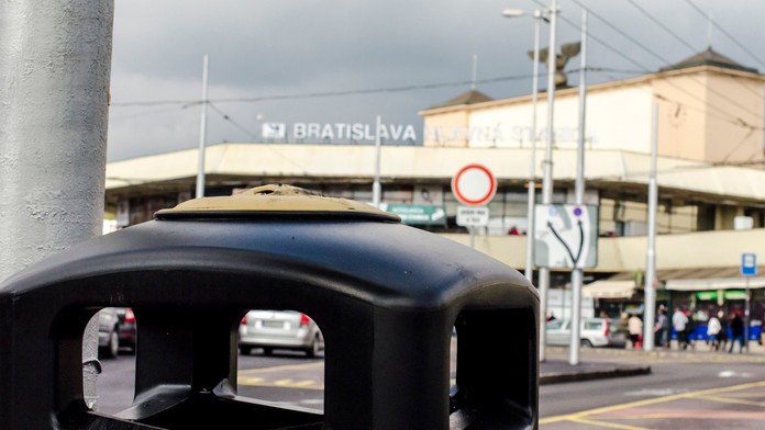 Hlavná stanica v Bratislave.