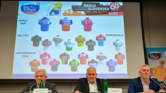 Na snímke sprava generálny riaditeľ Medzinárodných cyklistických pretekov Okolo Slovenska (MCPOS) Peter Privara.