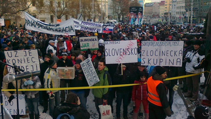 Protest Gorila III v Bratislave