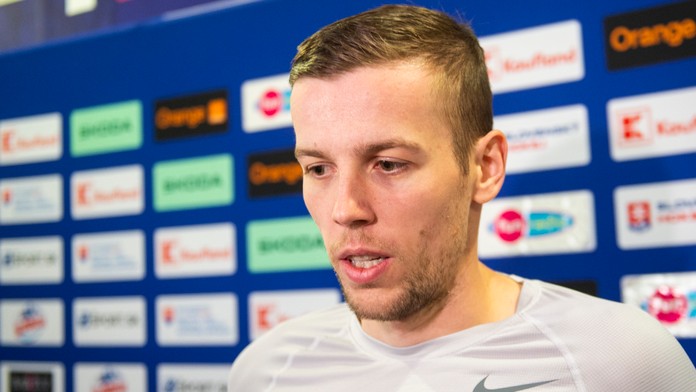 Na snímke hokejový reprezentant SR Martin Gernát.