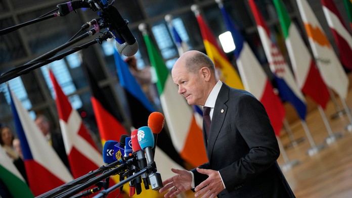 Na snímke nemecký kancelár Olaf Scholz.