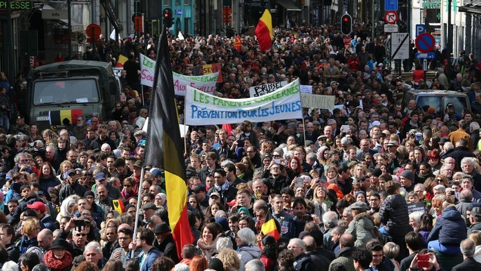 Pochod v Bruseli