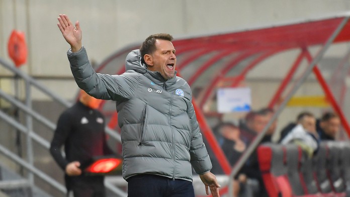 Kouč slovenskej reprezentácie Štefan Tarkovič.