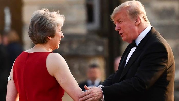 Donald Trump a Theresa Mayová