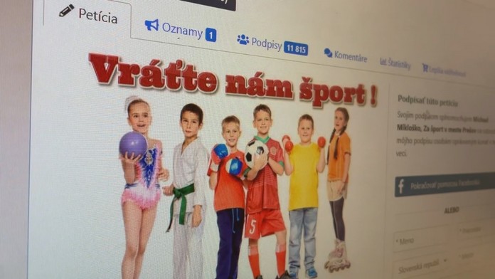 Petícia za návrat športu