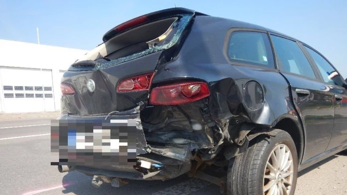 Auto po nehode.