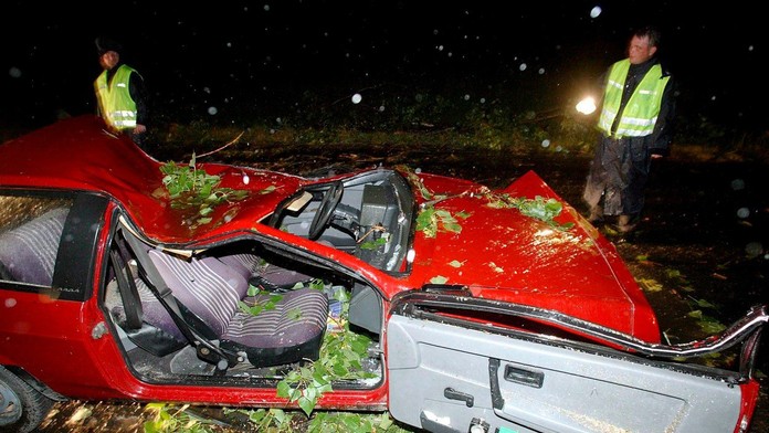 Búrka v Maďarsku - archívne foto.