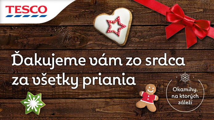 TESCO ďakuje za všetky priania.