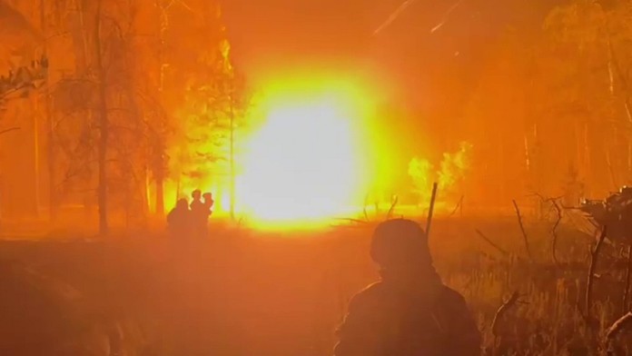 Ukrajinci nasadia novú zbraň. Plamenometný robot KRAMPUS je postrachom pre pechotu aj obrnené vozidlá