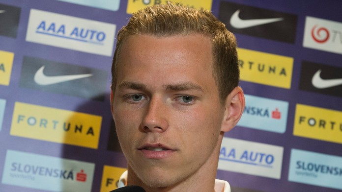 Ondrej Duda v rozhovore s novinármi po príchode na reprezentačný zraz pred kvalifikačným zápasom s Litvou.