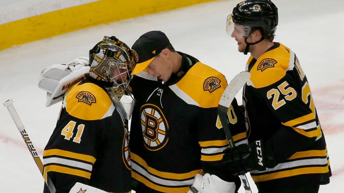 Jaroslav Halák priviedol hokejistov Bostonu k domácemu víťazstvu nad Edmontonom.