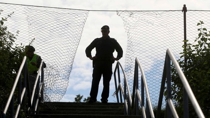 Cvičenie rakúskych bezpečnostných síl na hraniciach so Slovinskom.