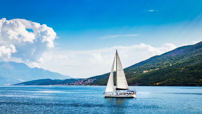 Loď na Jadranskom mori