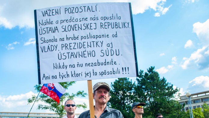 Protest proti opatreniam v Bratislave