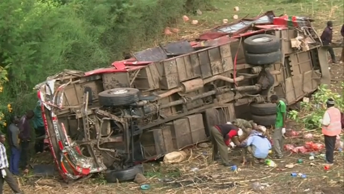 Nehoda autobusu v Keni