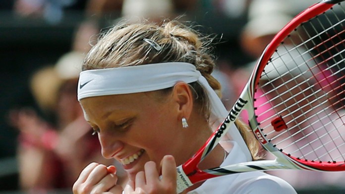 Petra Kvitová na Wimbledone.