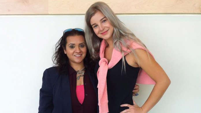 Aliyah Pandolfi, princezná pôvodom z Kašmíru s Marou Szabovou.