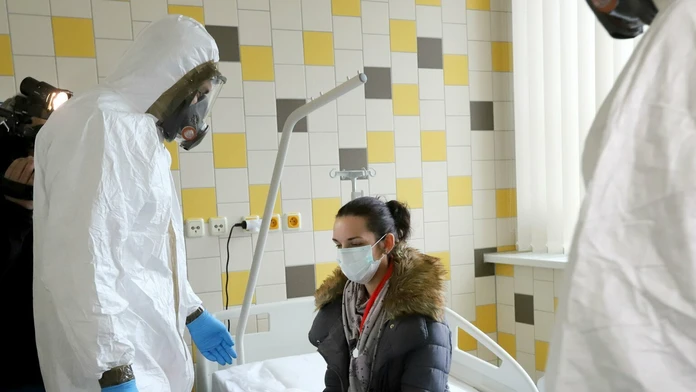 Preventívne cvičenie v nemocnici v Banskej Bystrici.