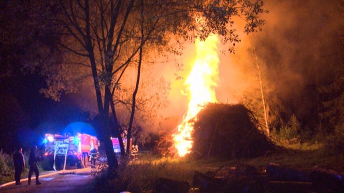 Požiar v martinskom Skanzene.