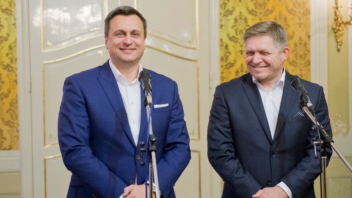 Robert Fico a Andrej Danko.