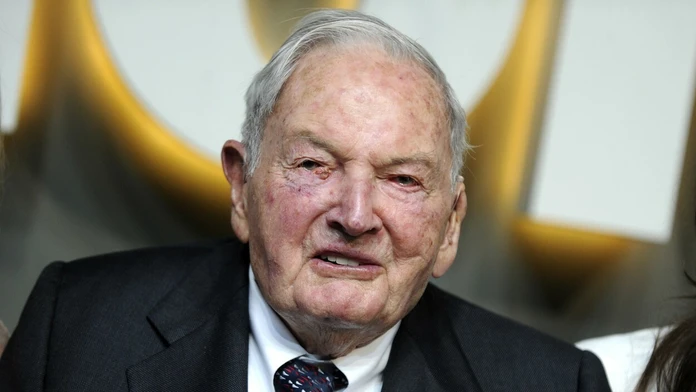 David Rockefeller na snímke v roku 2016.