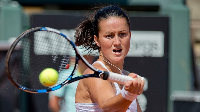 Španielska tenistka Laura Arruabarrenová na archívnej snímke.